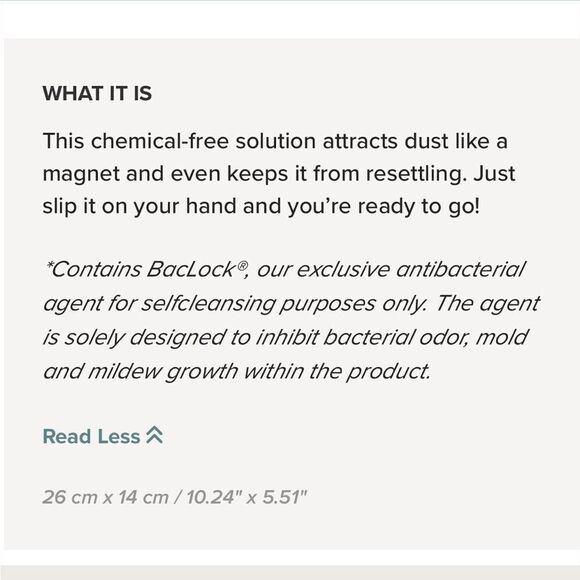 Norwex Dual Sided Mitt graphite/floral NWT - Picture 7 of 11